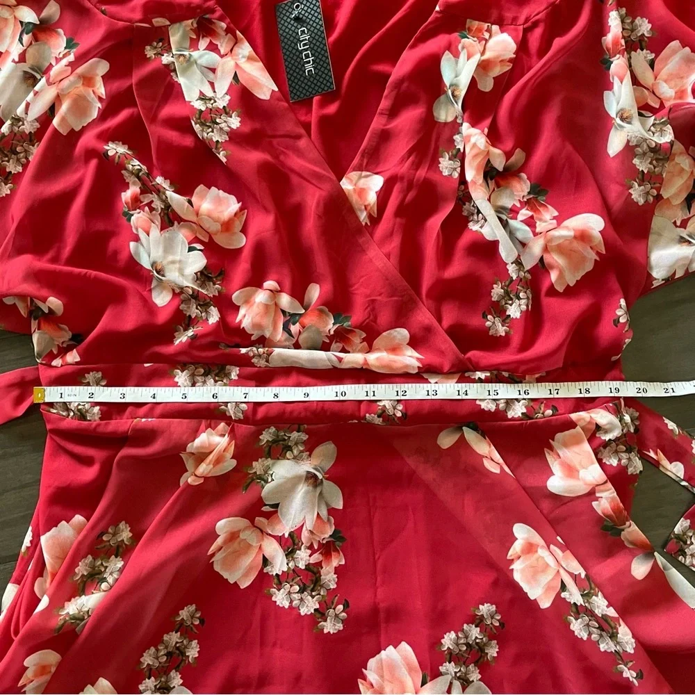 City Chic Sacred Lotus Dress - Size 20